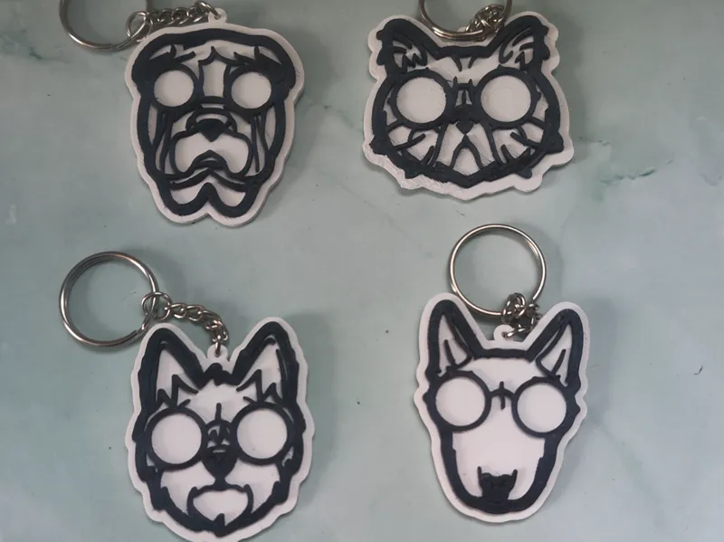 Llaveros de mascotas – Serie 7 (4 Modelos)