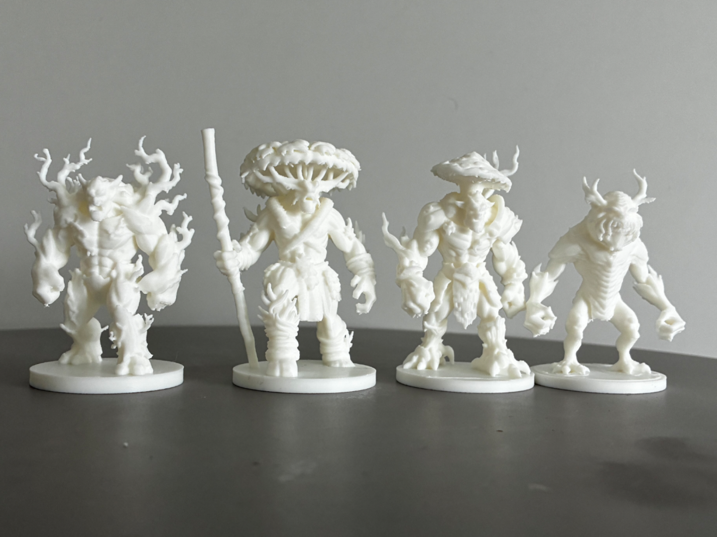 4 Pack of forest / swamp / wood monsters DnD mini