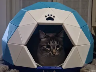Cuccia geodetica stile giapponese Pet - gatto 