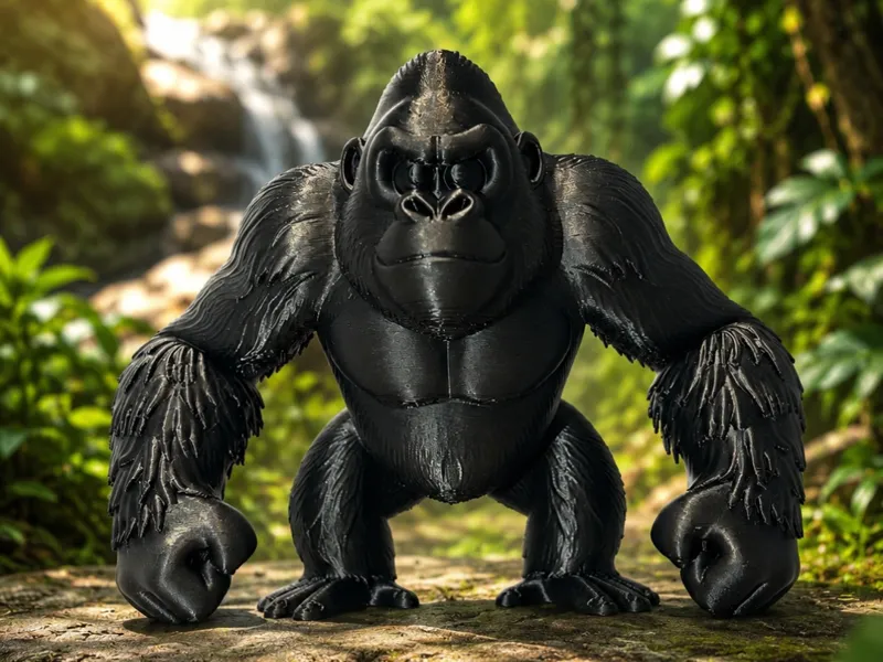 Mighty Gorilla- Statua Realistica Gorilla 3D