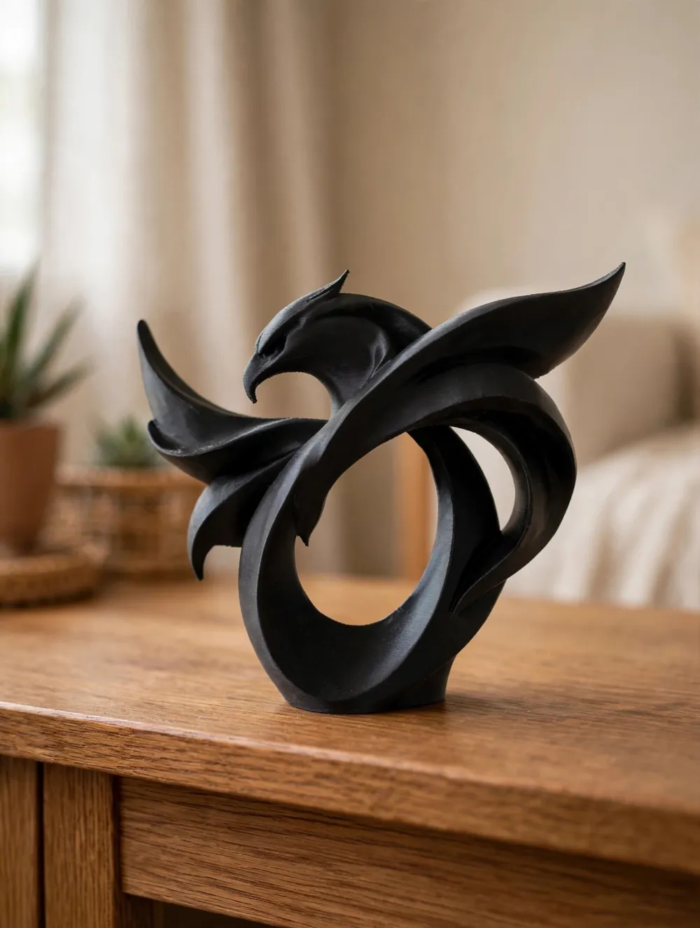 Fluid Eagle Sculpture — Abstract Bird Decor - Free 3D Print Model ...