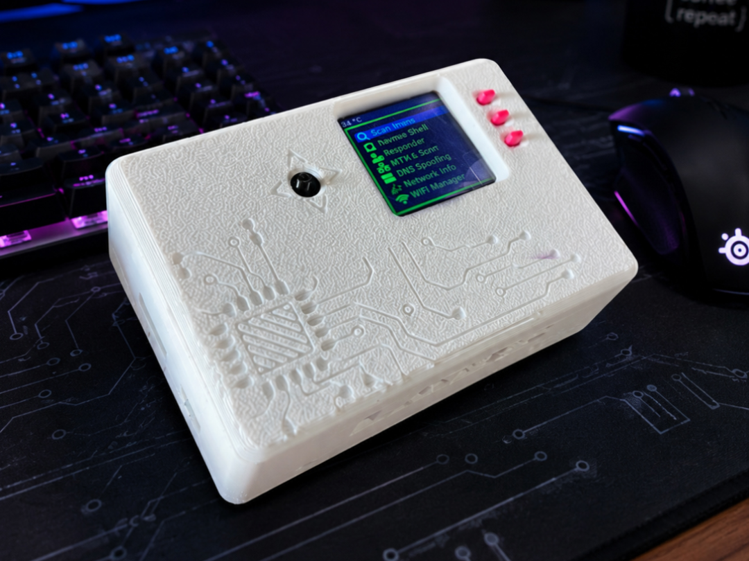 RaspyJack - RPi Zero UPS USB hat + 1.44" screen