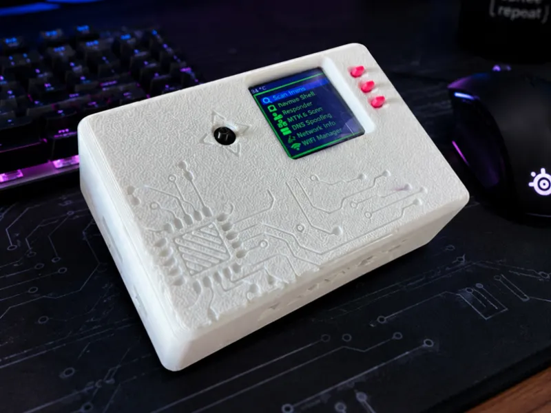 RaspyJack - RPi Zero UPS USB hat + 1.44" screen