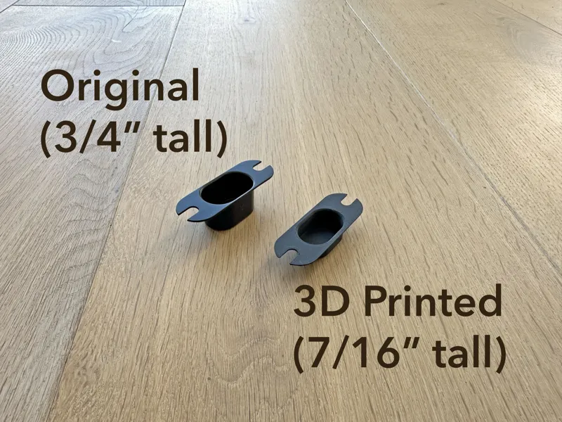 Low Profile Door Latch Dust Box