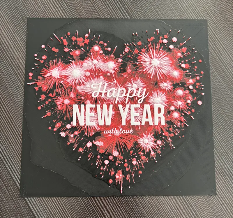 Hueforge Happy new Year Silvester