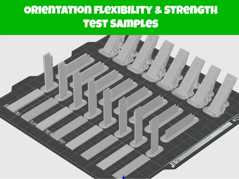 Orientation Flexibility & Strength Test Samples