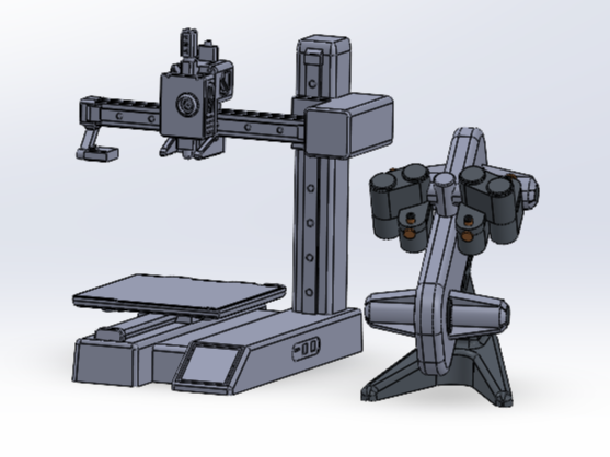 A1 Mini AMS Miniature - Highly Detailed Model