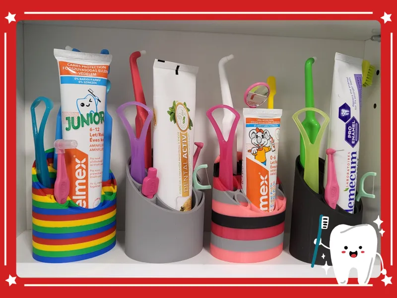 Multipurpose toothbrush holder