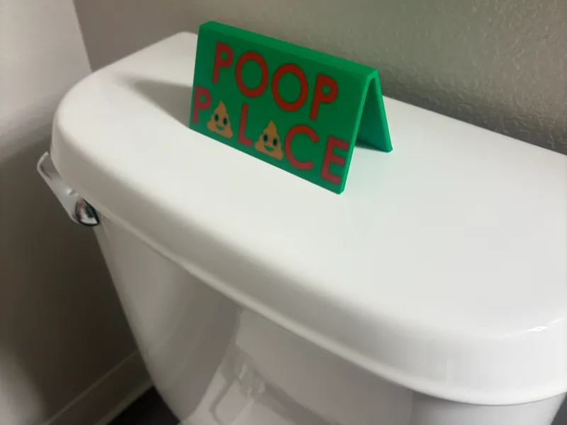 Funny Bathroom Sign - Poop Palace