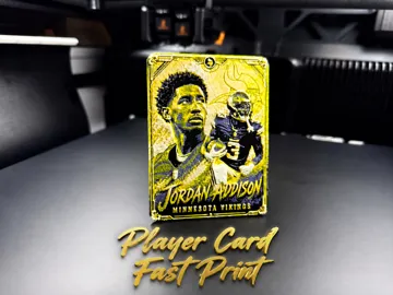 Modelo para impresión 3D: Jordan Addison Player Card — vista de referencia 3