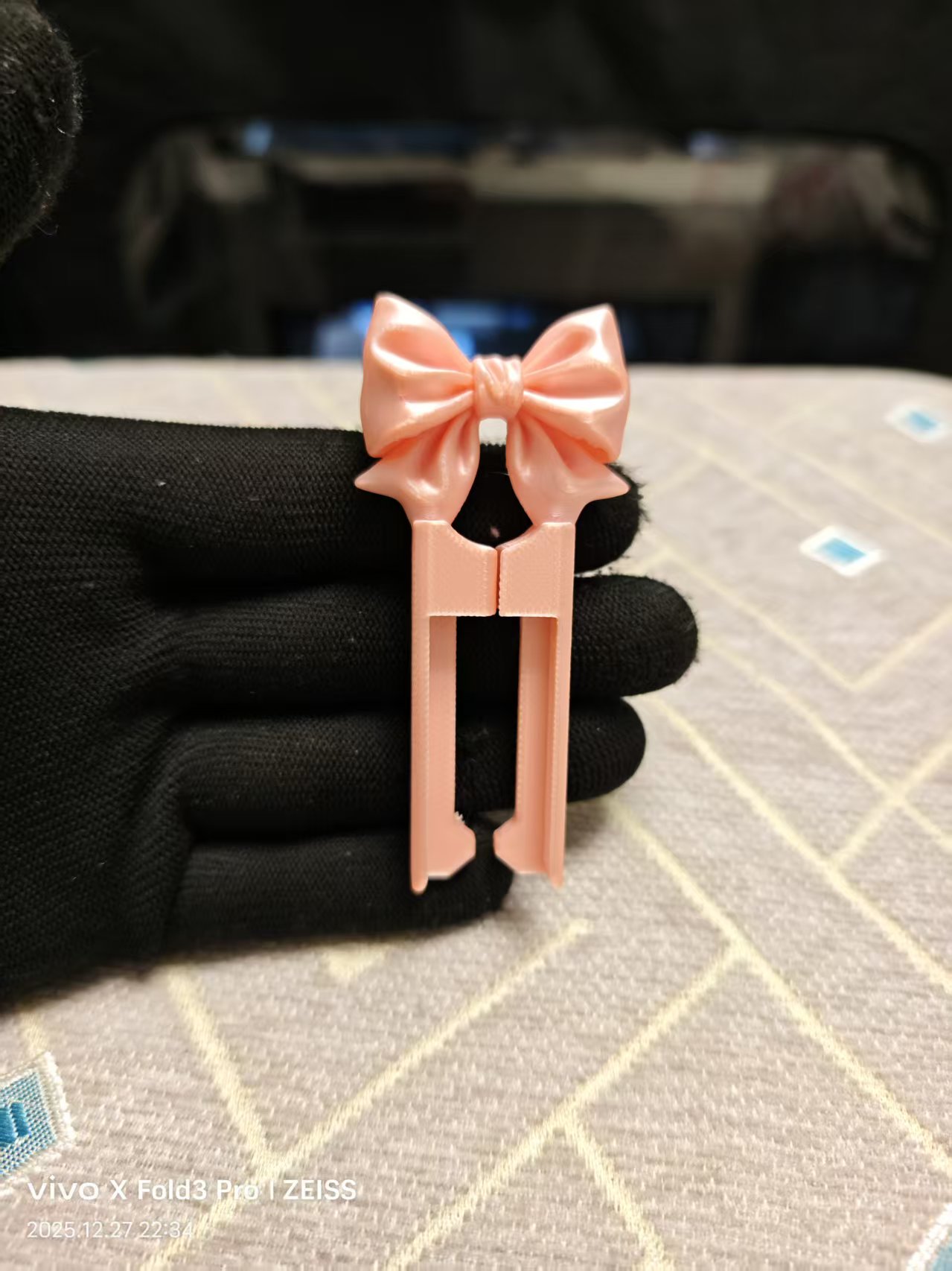 Miniatura 1 do modelo 3D 气泡蝴蝶结豆笔2.0