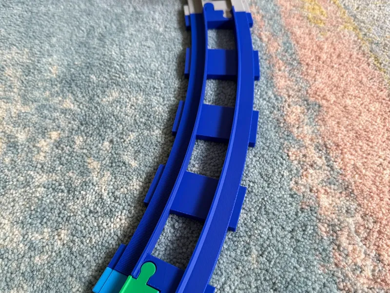 [WIP] Duplo train track curved double length