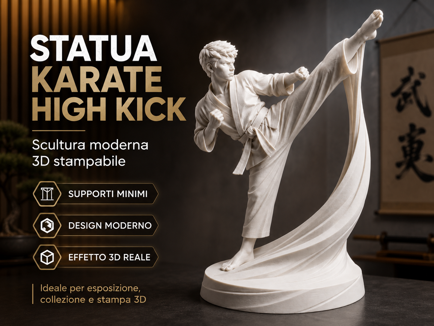 Karate High Kick Statue – Supporti Minimi