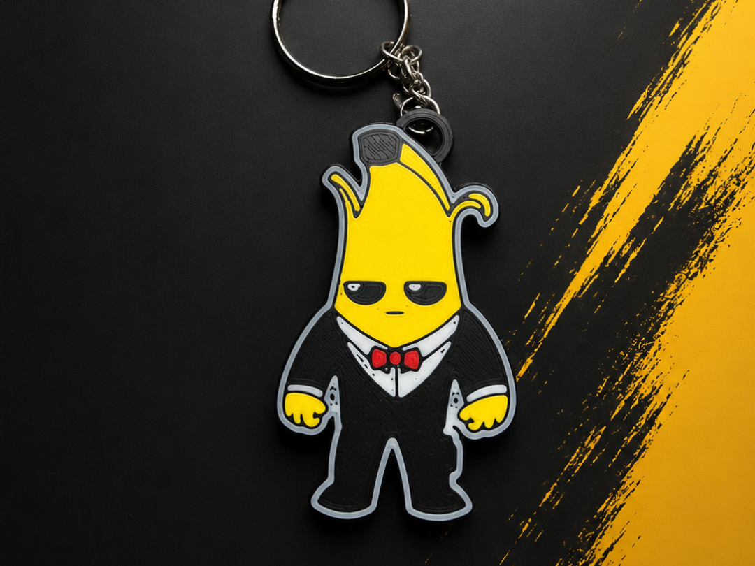 Peely, Fortnite-inspired keychain