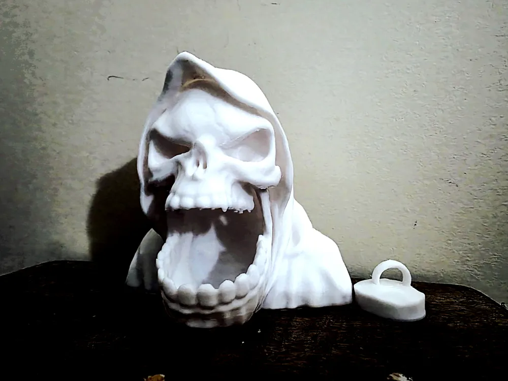 Reaper Skull Halloween Candy Bowl by DTM247 MakerWorld: Download Free ...