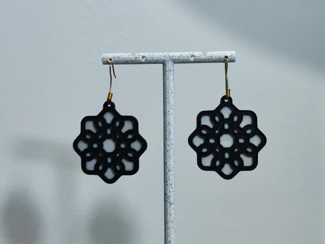 Aretes Flor de Celosía