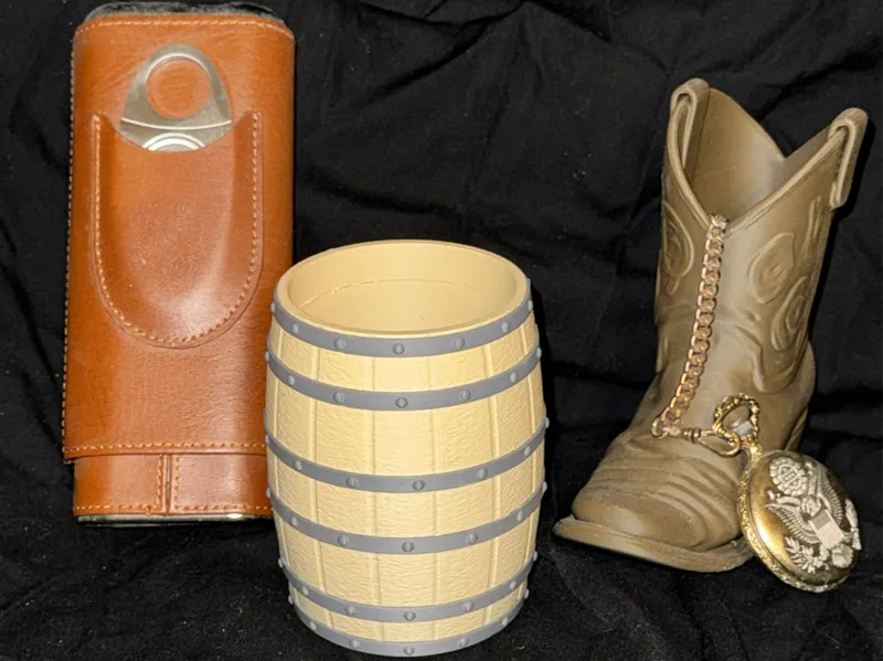 Whiskey Barrel Can Koozie