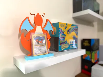 Dragonite Pokemon card display stand 