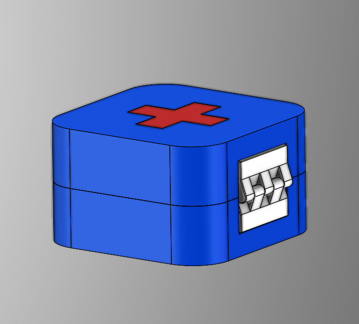 Miniatura 2 do modelo 3D 一堆药 药盒 逃离鸭科夫 100*100*60mm