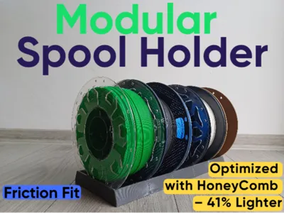 Modular Filament Spool Holder/Stand - Free 3D Print Model - MakerWorld