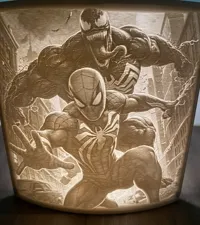 Lithophanie Spider-Man et Venom — photo 2