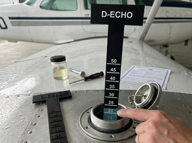 Customizable Aviation Fuel Dipstick – Parametric