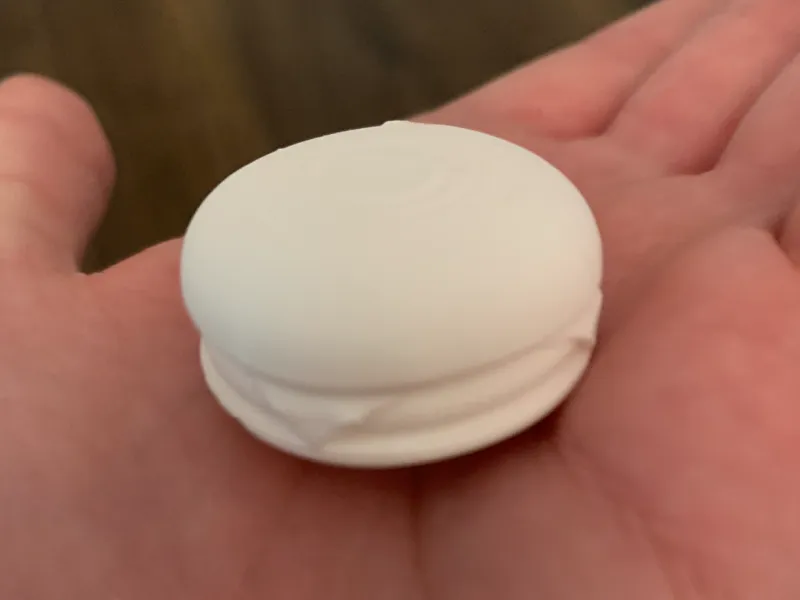 Teeny tiny cheeseburger!