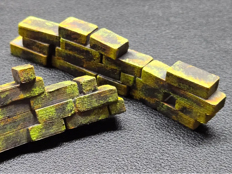 Broken Brick Wall Diorama