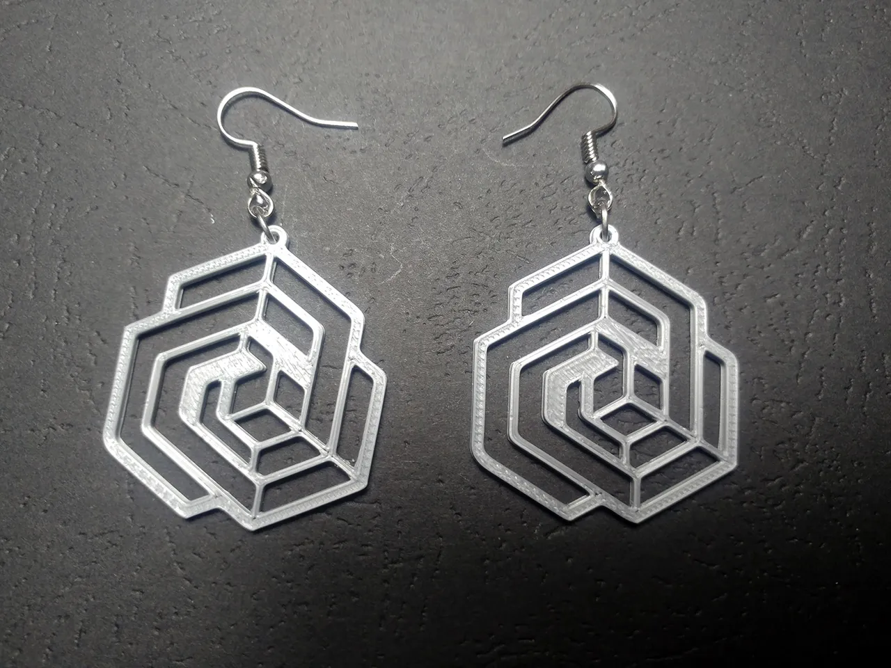 Dimensional Weave Earrings view 2