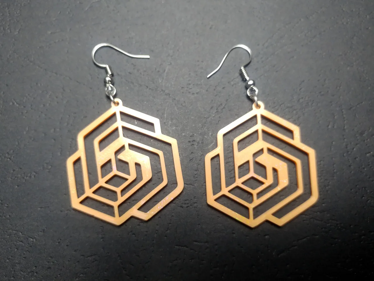 Dimensional Weave Earrings view 4