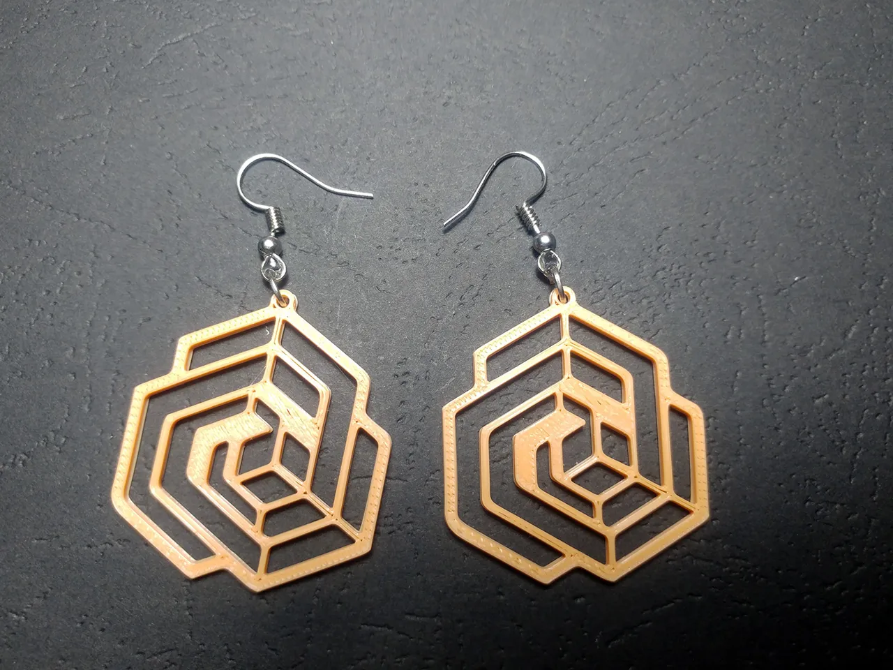 Dimensional Weave Earrings view 3