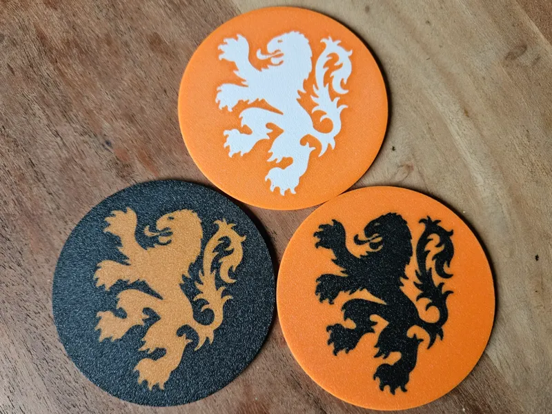 Dutch lion coaster / Nederlandse leeuw onderzetter