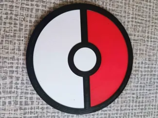 Pokeball coaster from anime pokemon