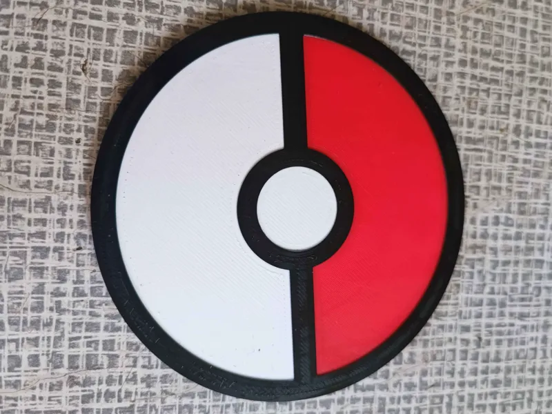 Pokeball coaster from anime pokemon
