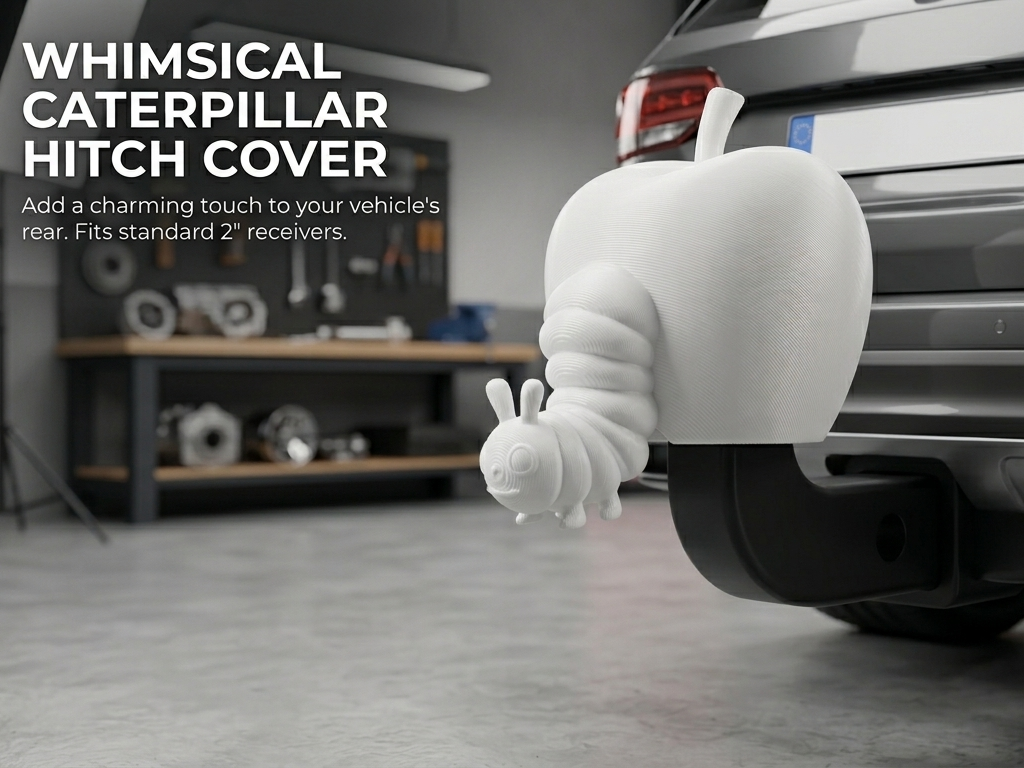 Caterpillar Apple Hitch Cover for 2-Inch Receivers