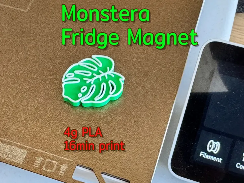 Monstera Fridge Magnet