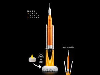 NASA SLS - Moon Rocket Lamp Diorama (no AMS)