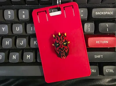 3D Darth Maul Badge Holder