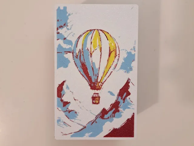 Mongolfiera tra le Nuvole — Lightbox multicolore