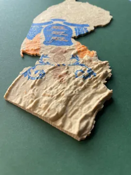 Accesorio para impresora 3D: New Jersey topography flag model Garden State — vista de referencia 5
