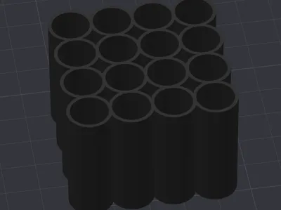 AA Battery Holder 4x4 38mm