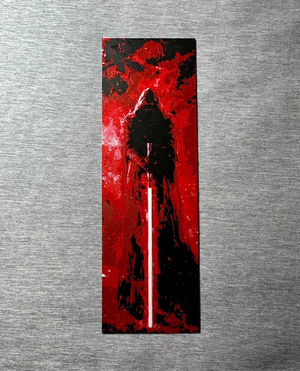 Sith Lord Red Lightsaber Hueforge Bookmark 2 sizes by Hey BenMakerWorld: Download Free 3D Models