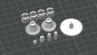 GEARS ONLY - 0.08mm layer, 3 walls, 25% infill