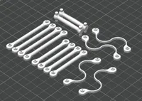 Joints & Shoks ONLY - 0.08mm layer, 3 walls, 25% infill
