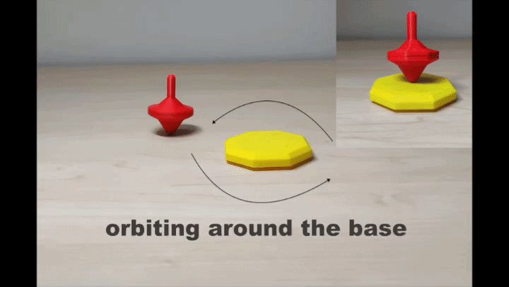 Magical Orbiting SpinTop (Gravity effect)