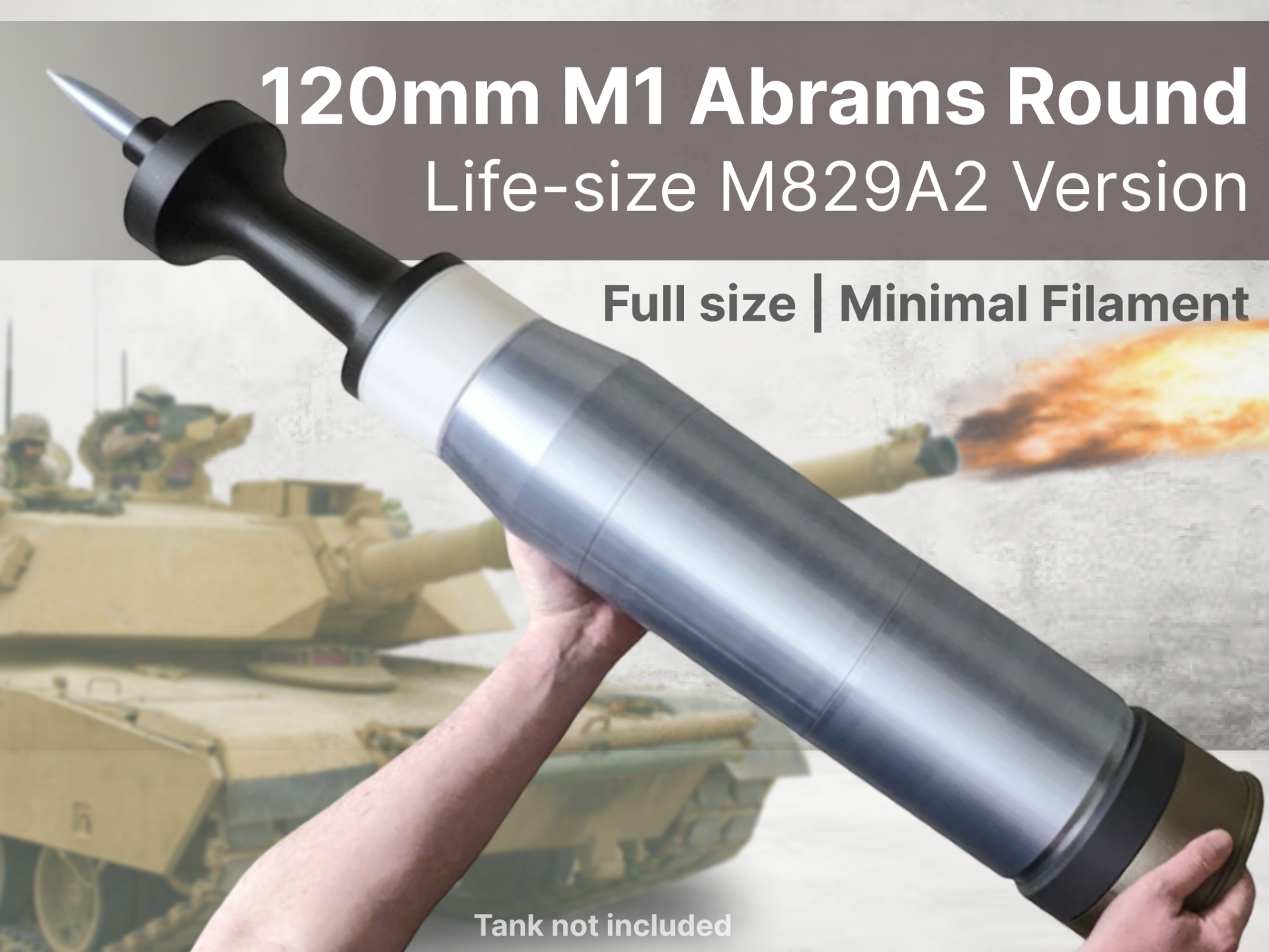 M1 Abrams Tank's Mighty 120mm Round | Full Size