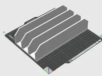 Plateau Gridfinity pour tiroir de cuisine 3x6x1 avec 4 séparateurs — photo 2