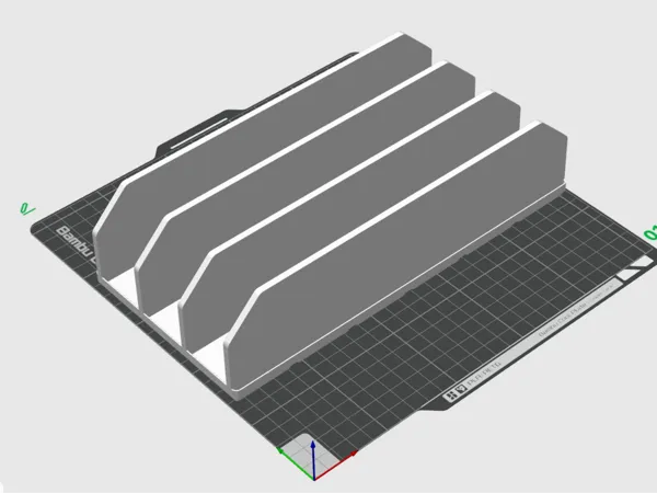 Plateau Gridfinity pour tiroir de cuisine 3x6x1 avec 4 séparateurs