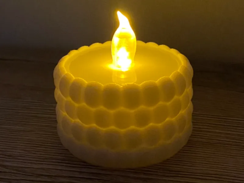 LED Bubble Tealight Candle Holder