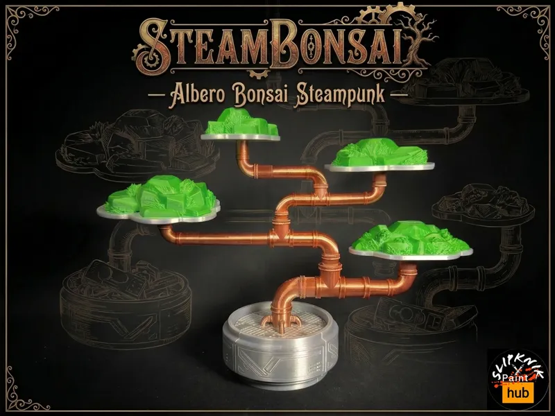 SteamBonsai — Albero Bonsai Steampunk
